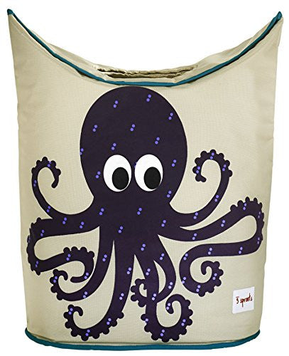 3 Sprouts Canvas Storage Laundry Hamper Octopus