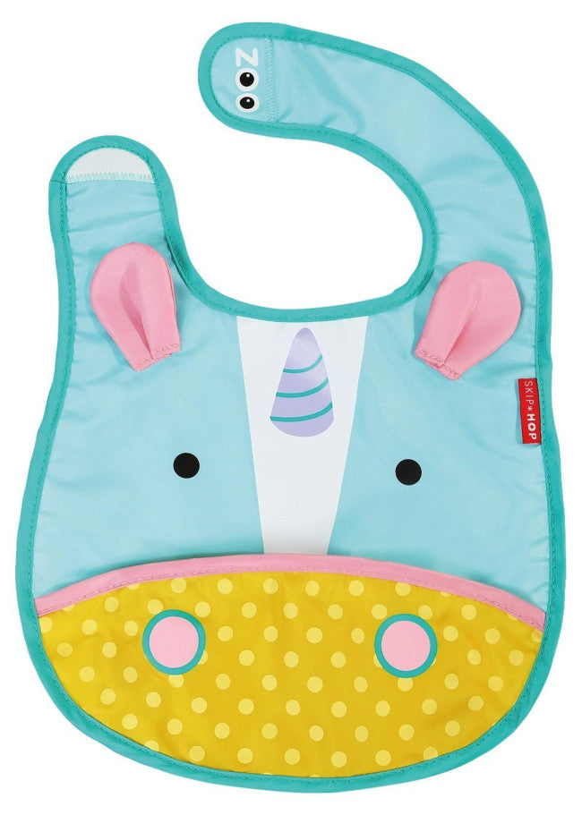 Skip Hop Zoo Tuck-Away Baby Bib Unicorn