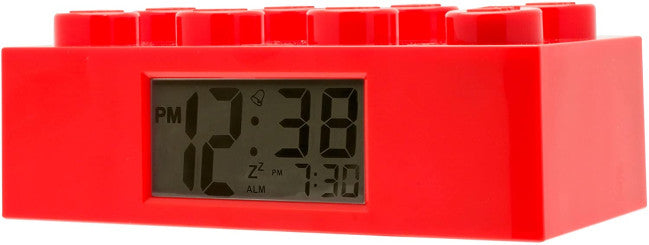 Lego Red Brick Light Up Alarm Clock