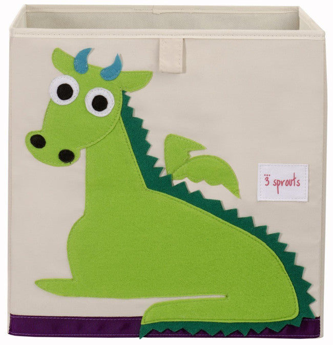 3 Sprouts Canvas Storage Box Dragon