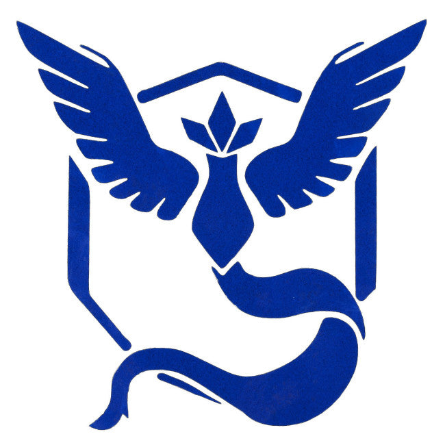 Pokemon Go Blue Team Mystic Window Decal