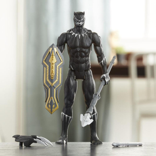 Avengers Marvel Titan Hero Series Blast Gear Deluxe Black Panther Action Figure