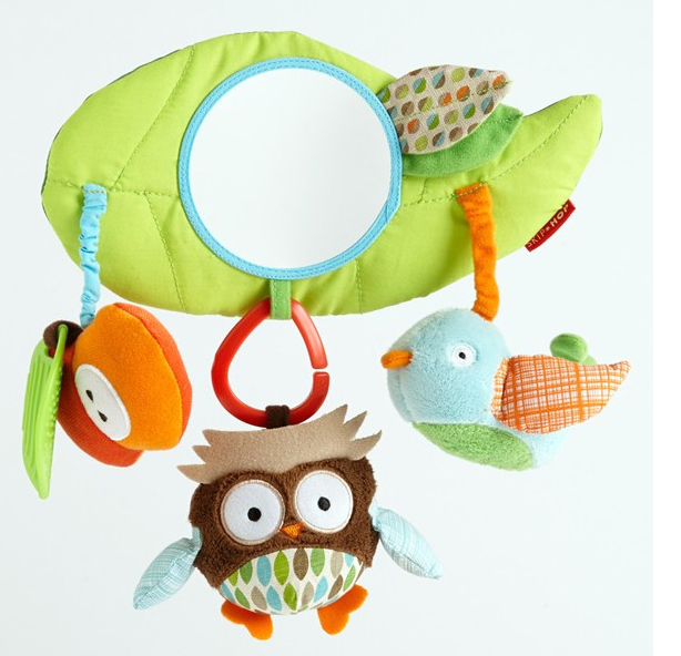 Skip Hop TreeTop Friends Forest Stroller Bar Toys Elephant Mirror