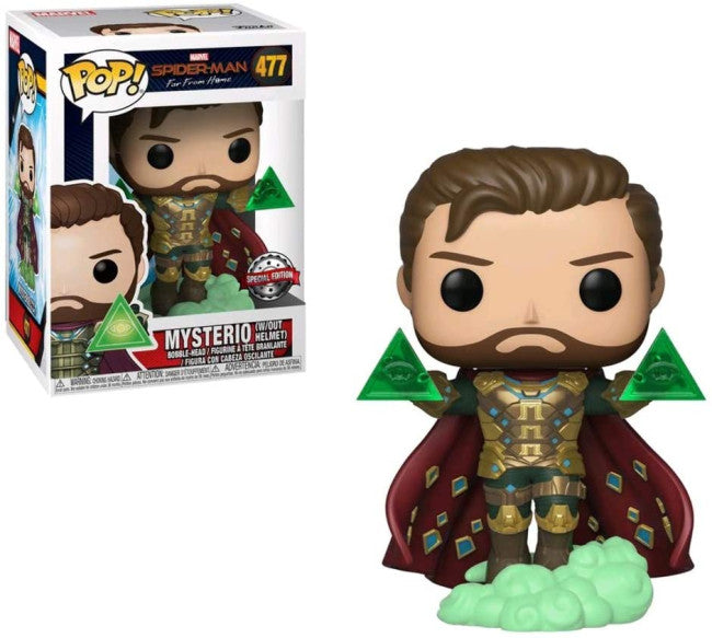 Funko Pop Mysterio Without Helmet Vinyl Figure #477