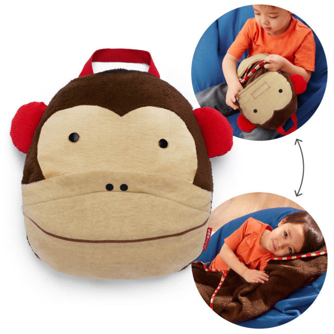 Skip Hop Zoo Travel Blanket Monkey