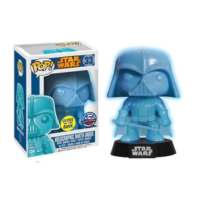 Funko Pop Star Wars Holographic Darth Vader Glow #33 Vinyl Figure