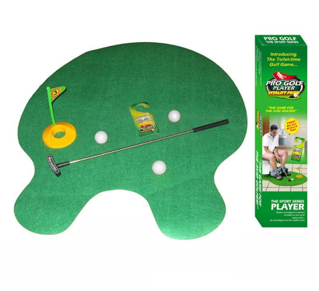 Toilet Bathroom Putt-Putt Mini Golf Putting Game