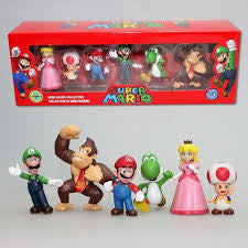 Mario 6pc Figure Collection Pack