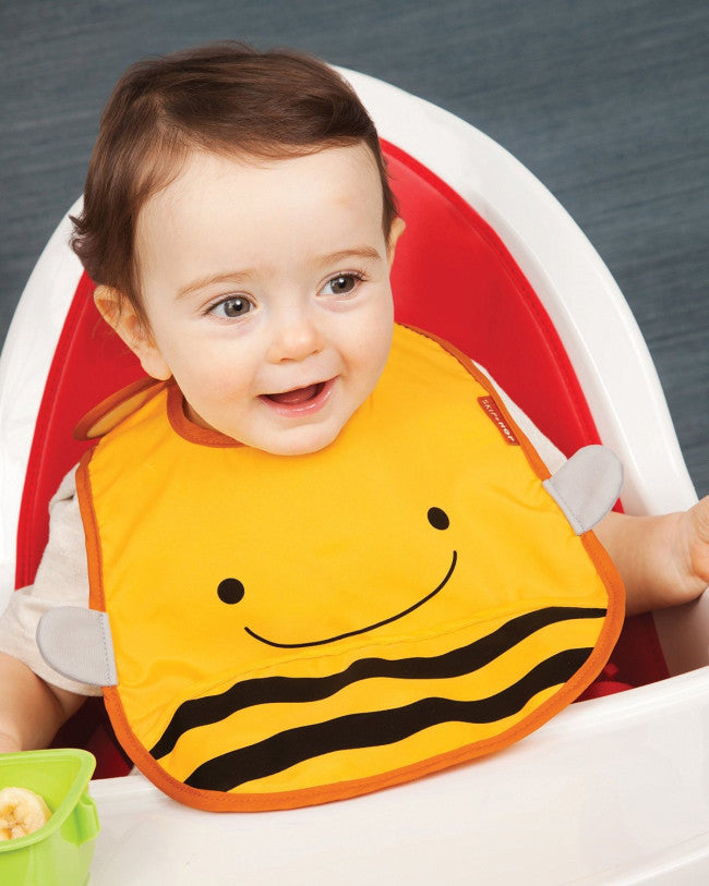 Skip Hop Zoo Tuck-Away Baby Bib Bee