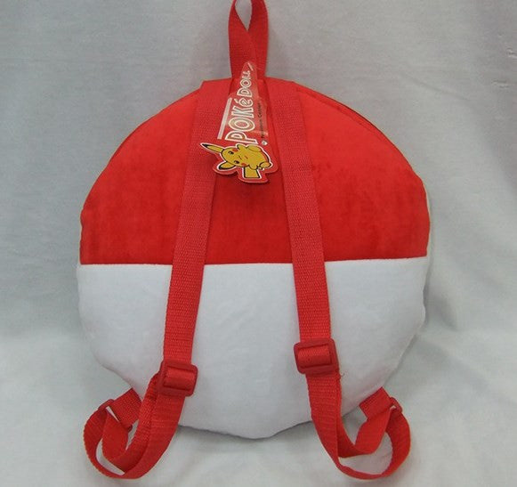 Pokemon Pokeball Soft Plush Kids Backpack (15 inch)