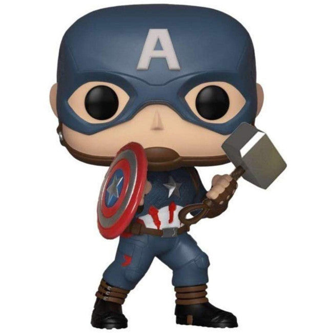 Funko Pop Avengers Endgame Captain America with Mjolnir #481 Vinyl Figure