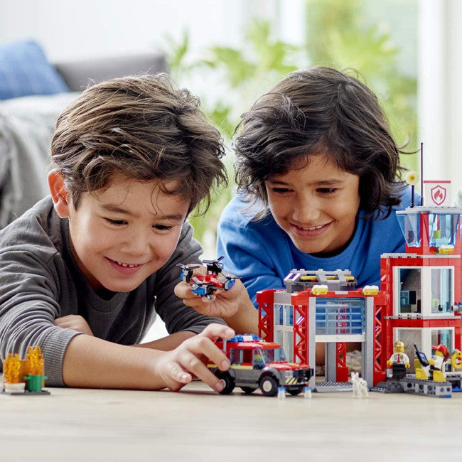 City Fire Station 60215 Fire Rescue Tower Brick Building Set