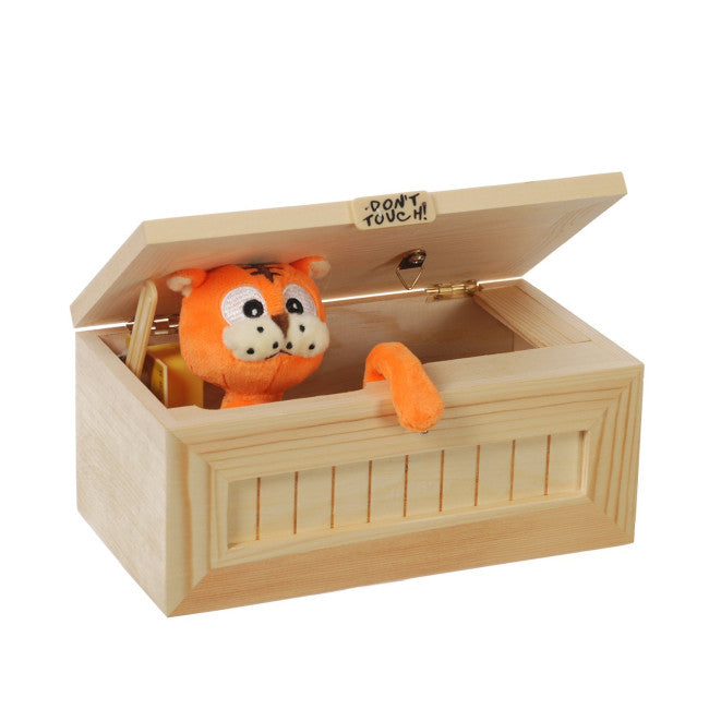 Tiger Useless Box, Hezong Don't Touch Box Real Wood