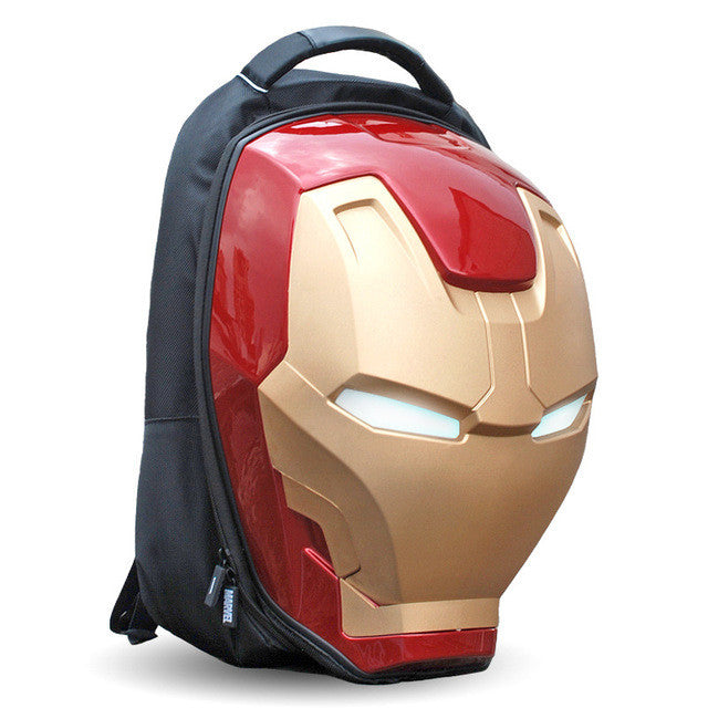 3D Iron Man Backpack With Light Eye Effect