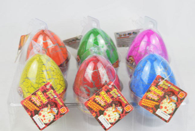 Set of 6 Hatching Animal Dinosaur Eggs
