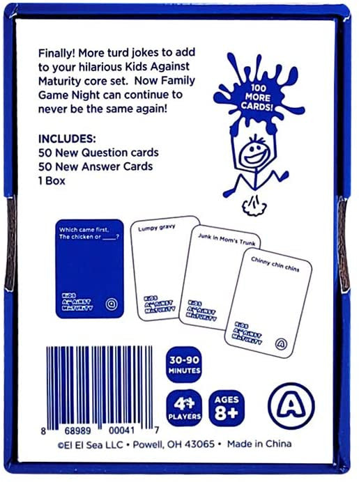 Kids Against Maturity Expansion Pack #1, Card Game for Kids and Families