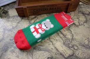 Set of 6 Christmas Holiday Socks Santa Reindeer Snowflakes Toddlers Kids Children