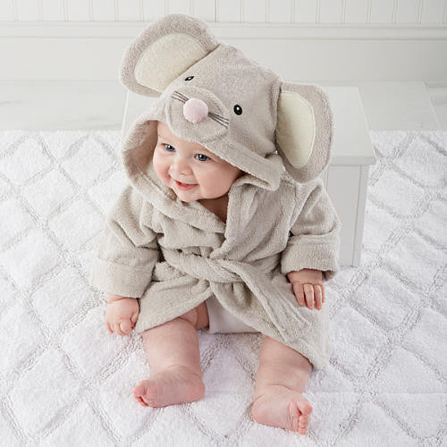 Baby Aspen Squeaky Clean Mouse Hooded Spa Robe