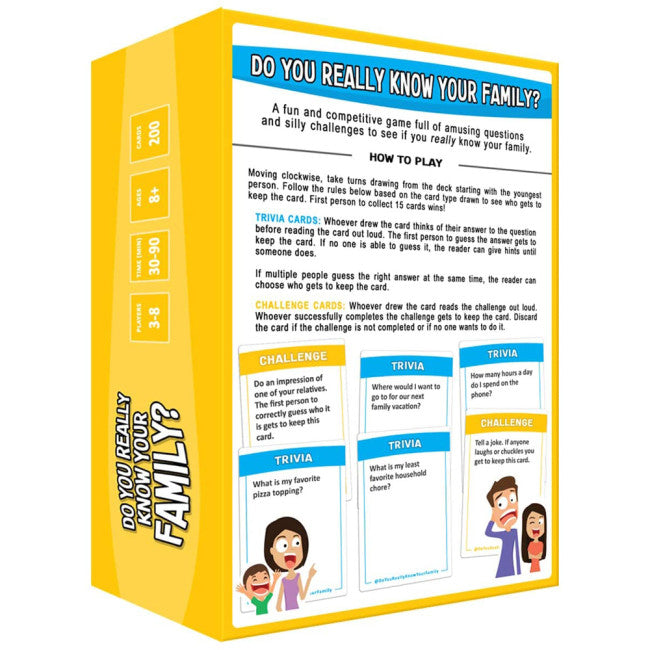 Do You Really Know Your Family Party Game