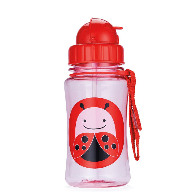 Skip Hop Zoo Little Kid Straw Bottle Ladybug