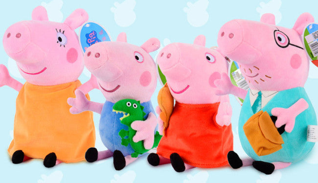 Peppa Pig Plush Family Collection Set of 4 Total Plush Toys