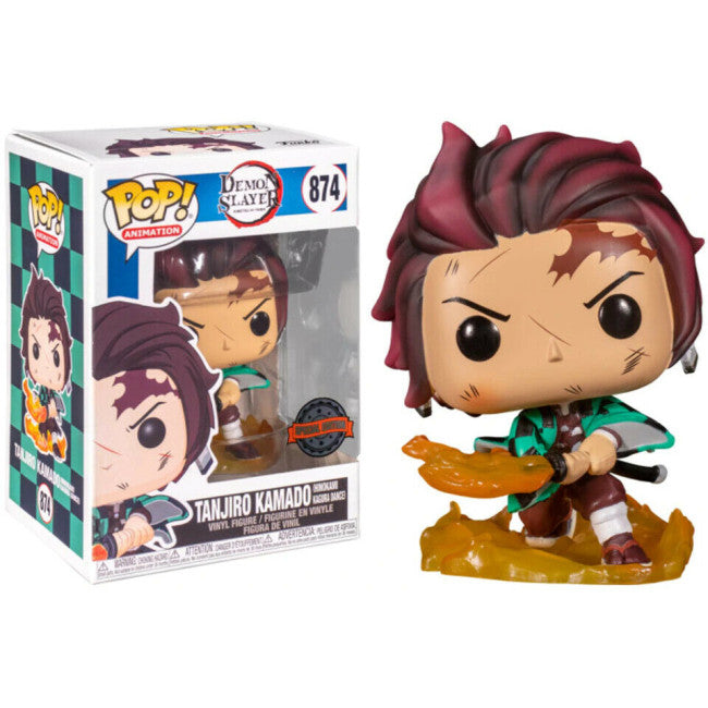 Funko Pop Demon Slayer Tanjiro Kamado Hinokami Kagura Dance #874 Vinyl Figure