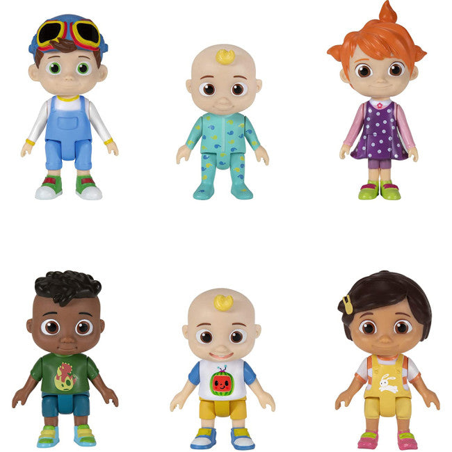 Cocomelon Friends & Family 6 Figure Pack - 3 Inch Character Toys