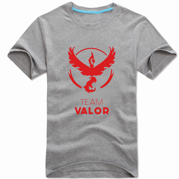 Pokemon Go Red Team Valor Grey T-Shirt