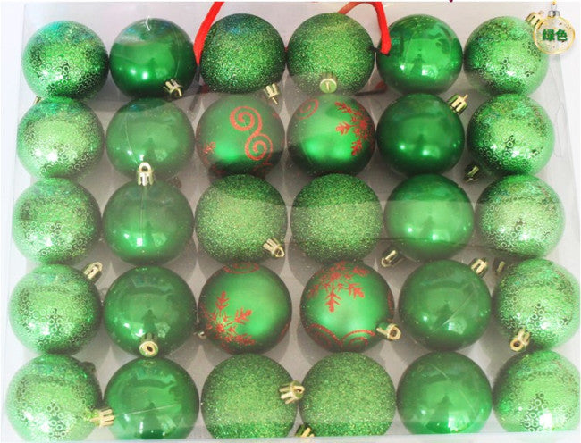 Shatterproof Christmas Bulbs Pack of 30 Pcs