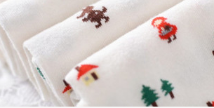 Cute Winter Little Red Riding Hood Christmas Tree Girls Kid Tights Stockings 5 Colors