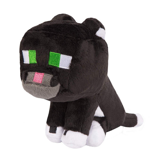 Minecraft Tuxedo Cat Plush Stuffed Toy 8 Inches