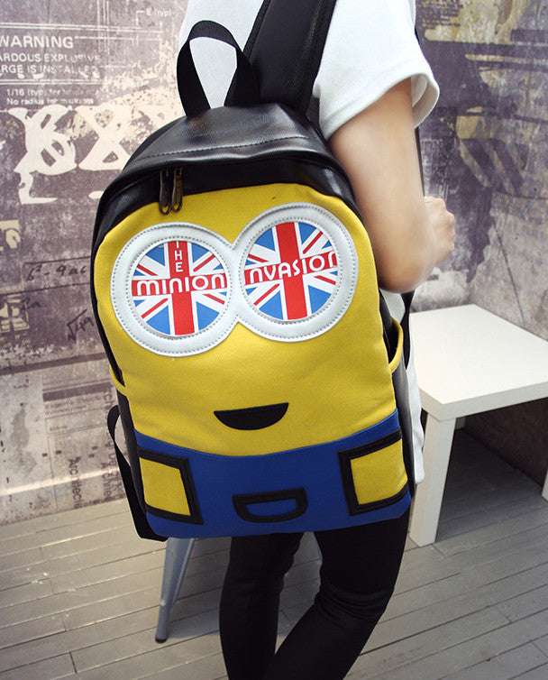 Minion Invasion Leather Feel Backpack 16 Inch