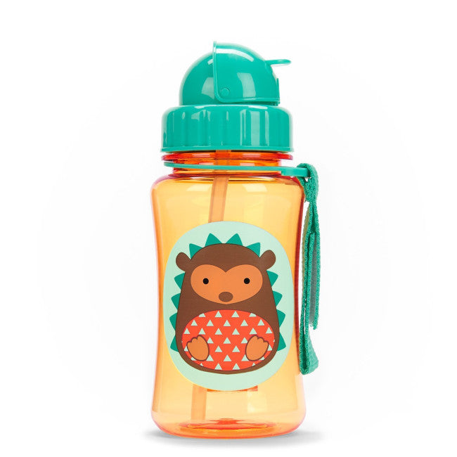 Skip Hop Zoo Little Kid Straw Bottle Hedgehog