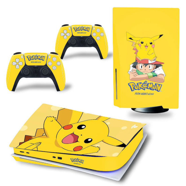 PS5 Complete Decal Set - Pokemon Pikachu