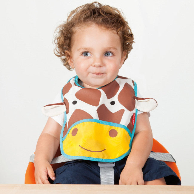 Skip Hop Zoo Tuck-Away Baby Bib Giraffe