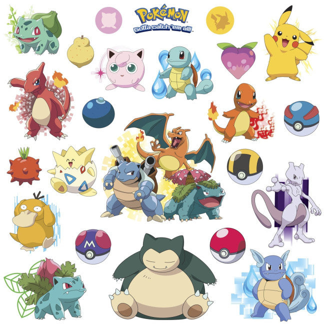 Pokemon Go Wall Decals Stickers