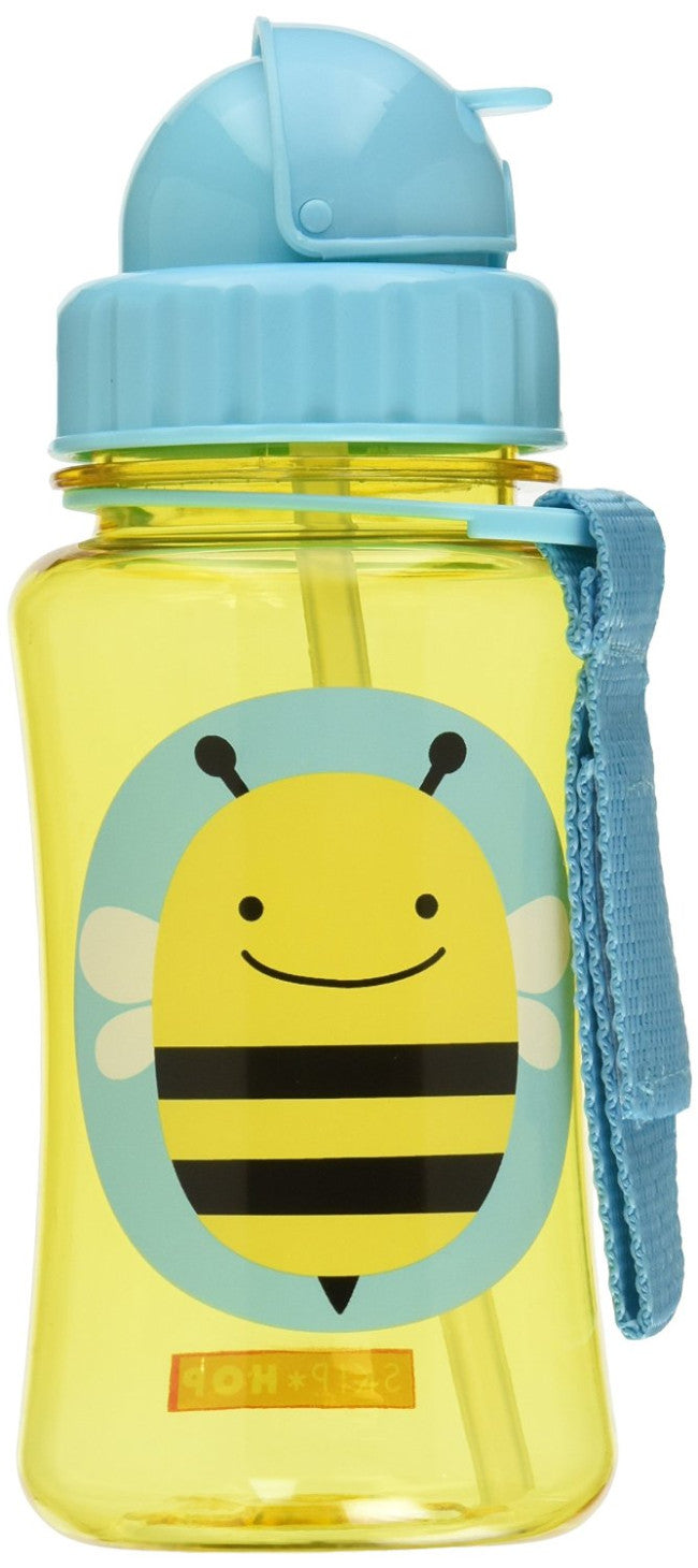 Skip Hop Zoo Little Kid Straw Bottle Bee