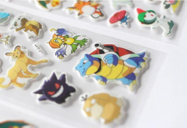 Pokemon Stickers Puffy - Set of 37