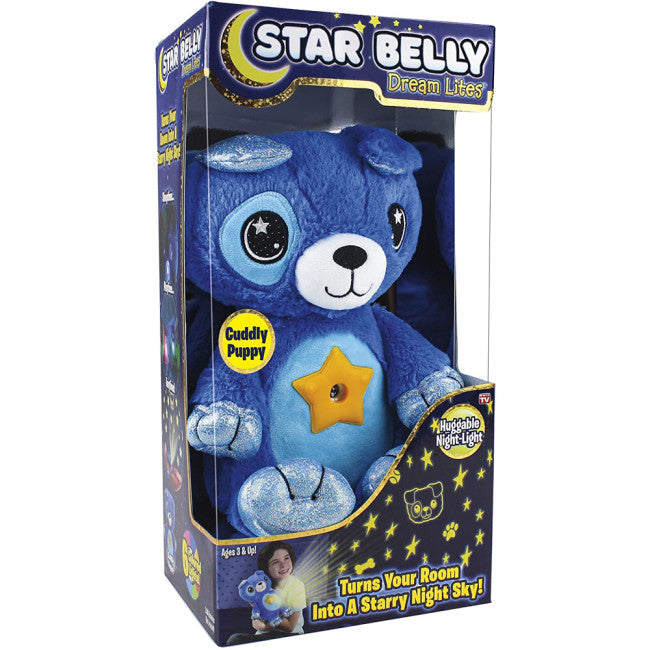 Star Belly Dream Lites Cuddly Blue Puppy