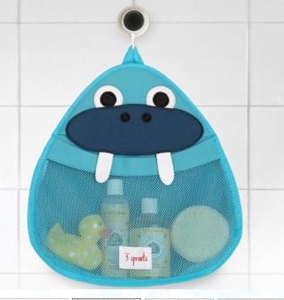 3 Sprouts Cute Animal Walrus Bath Storage Bag for Kids