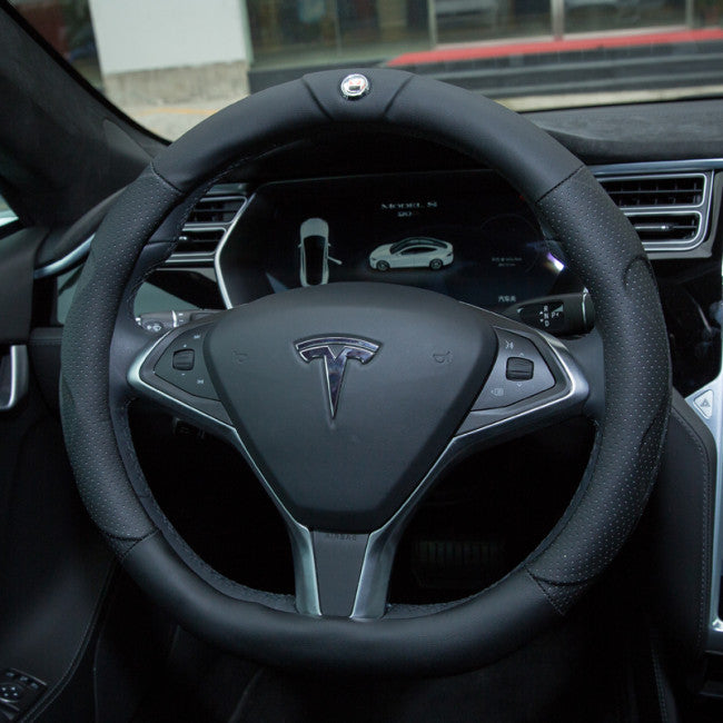 Tesla Easy Grip Leather Steering Wheel Cover