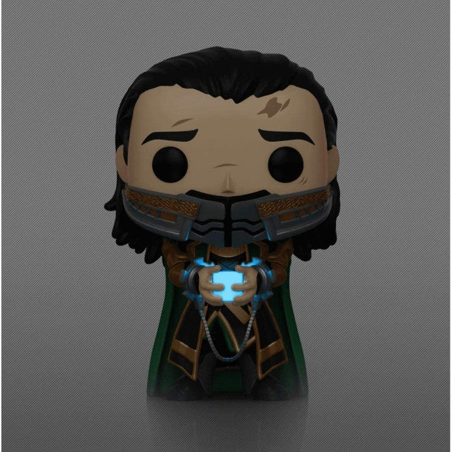 Funko Pop Avengers Endgame Loki with Glow-in-The-Dark Tesseract #747 Vinyl Figure