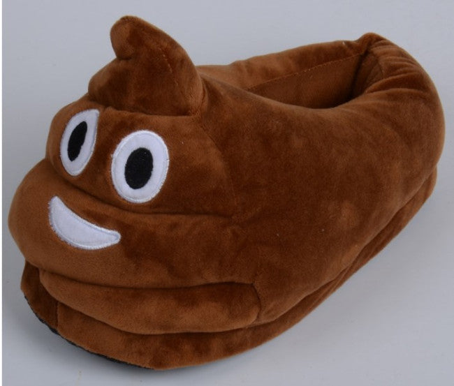 Poop Emoji Emoticon Big Comfy Slippers