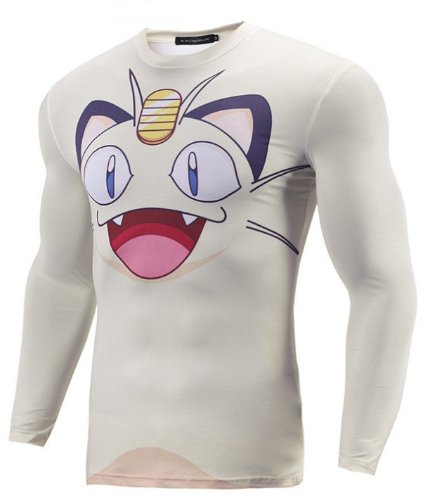 Meowth Pokemon Long Sleeve Tee