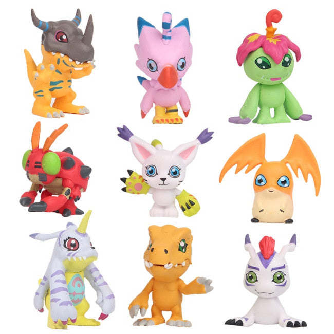 Digimon Adventure 9pc Figure Set