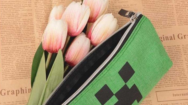 Minecraft Pencil Case Creeper Fabric
