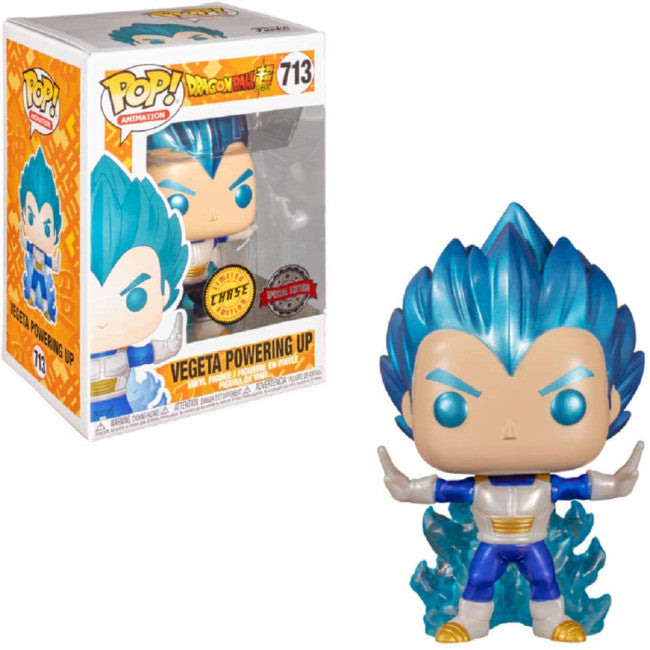 Funko Pop Vegeta Powering Up Metallic Chase Edition #713 Vinyl Figure