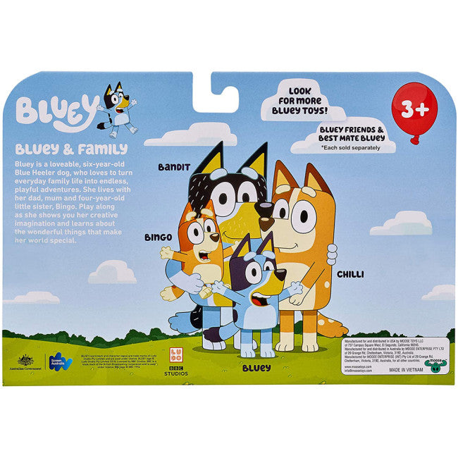 Bluey and Friends Family 4 Pack Figures