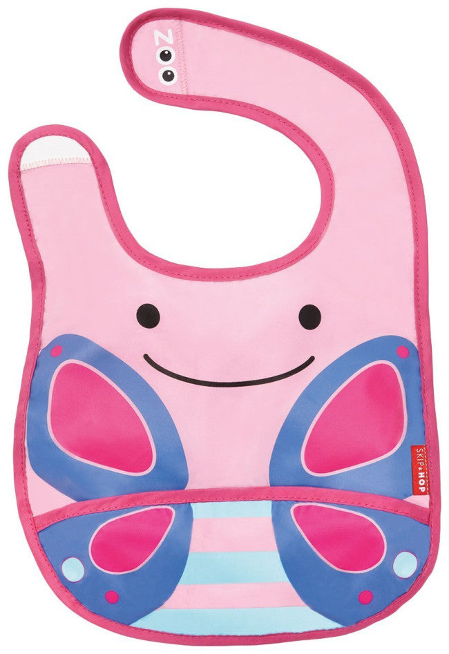 Skip Hop Zoo Tuck-Away Baby Bib Butterfly