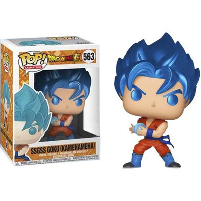 Funko Pop SSGSS Goku Kamehameha Metallic #563 Vinyl Figure